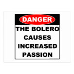 Dangers of Bolero Postcard