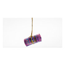 Dangling Hong Kong dollar Personalized Photo Card