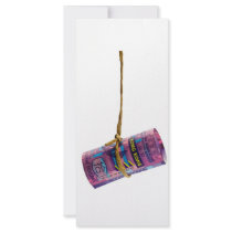 Dangling Hong Kong dollar Full Color Rack Card