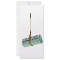 Dangling Malaysian Ringgit Customized Rack Card