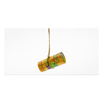 Dangling Swiss Franc Photo Greeting Card