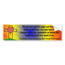 Daniel 6:22 Holy Scripture New World Translation Bumper Stickers