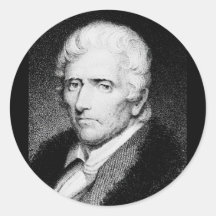 Daniel Boone ~ American Pioneer / Frontiersman Round Stickers