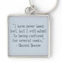 Daniel Boone Lost Quote Keychain