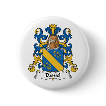 Daniel Family Crest buttons by coatsofarms Daniel Family Crest buttons