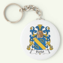 Daniel Family Crest Keychain