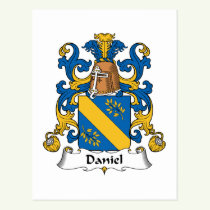 Daniel Family Crest Postcard