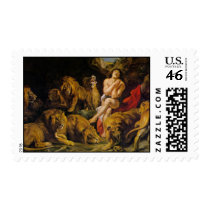 Daniel in the Lion's Den Postage Stamp