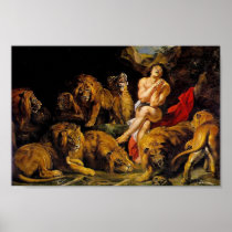Daniel in the lions den print