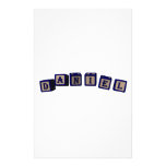 Daniel Toy blocks in blue Personalized Stationery