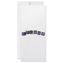 Daniel Toy blocks in blue Rack Card Design