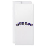 Daniel Toy blocks in blue rack cards