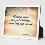 Daniel Webster Christian Plaque
