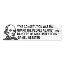 Daniel Webster Quotes Bumper Sticker bumper stickers by Patriot_Resistance Daniel Webster Quotes Bumper Sticker bumper stickers