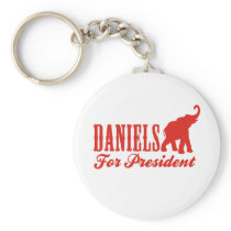 DANIELS FOR PRESIDENT (Gothic) Key Chains