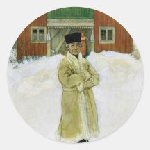 Daniels Mats - Carl Larsson Round Stickers