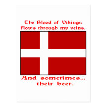 Danish Blood & Beer Viking Postcards