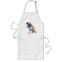 "Danish Cook" Kitchen Witch Riding Spoon apron