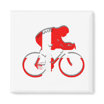 Danish cycling Denmark flag Bicycle Dane gear magnets by Funkart Danish cycling Denmark flag Bicycle Dane gear magnets