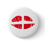 danish danmark flag lipstick pinback button
