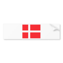 Danish Flag Bumper Stickers