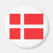 Danish Flag Fridge Magnet