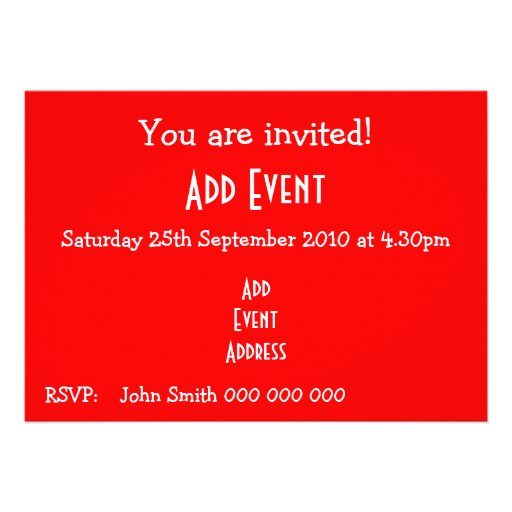 Danish Flag Invitation