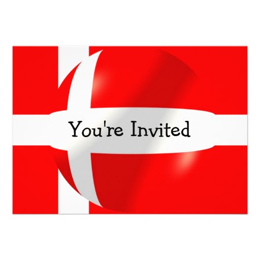 Danish Flag Invitation