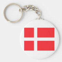Danish Flag Key Chains