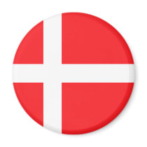 Danish Flag Refrigerator Magnets