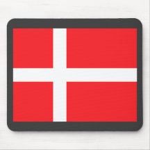 Danish Flag Mouse Pad