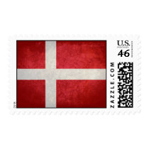 Danish Flag Postage Stamp
