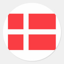 Danish Flag Sticker