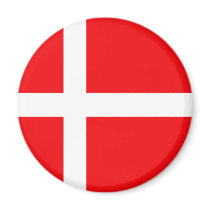 Danish Flag T-shirts and Gifts magnets by flagshirts Danish Flag T-shirts and Gifts magnets