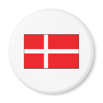 Danish Flag T-shirts and Gifts Magnets