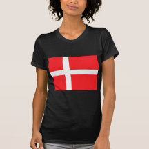 Danish Flag Tee Shirt