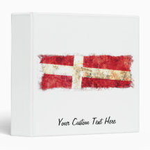 Danish Flag Vinyl Binder