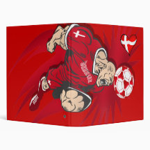 Danish love for Denmark fans worldwide 3 Ring Binder