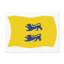 Danish Minority of Southern Schleswig Flag Postcar postcards by livingflags Danish Minority of Southern Schleswig Flag Postcar postcards