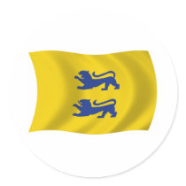 Danish Minority of Southern Schleswig Flag Sticker by LivingFlags2 Danish Minority of Southern Schleswig Flag Sticker