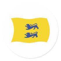 Danish Minority of Southern Schleswig Flag Sticker by livingflags Danish Minority of Southern Schleswig Flag Sticker