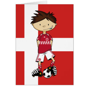Danish Soccer Boy Card card