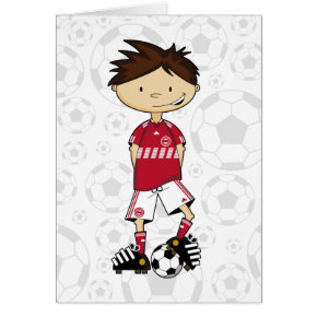 Danish Soccer Boy Card card