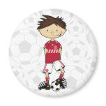 Danish Soccer Boy Magnet