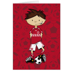 Danish Soccer Boy Red card