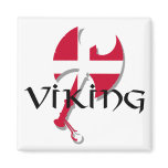Danish Viking Denmark flag Axe Refrigerator Magnets