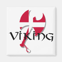 Danish Viking Denmark flag Axe Refrigerator Magnets