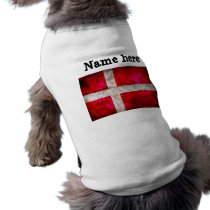 Danmark Flag Doggie Tshirt