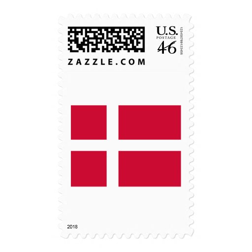 Danmark Flag Postage Stamp