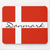 Danmark with Dannebrog mousepads